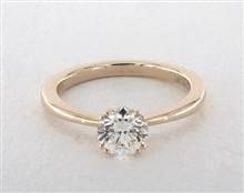 Delicate Double-Prong Curved Solitaire Engagement Ring in 14K Yellow Gold 1.90mm Width Band (Setting Price) | James Allen