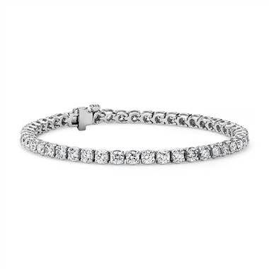 Diamond Open Bezel Line Bracelet in 18k White Gold (8 ct. tw.)