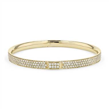 Diamond Pave Bangle Bracelet in 18k Yellow Gold (5 ct. tw.)