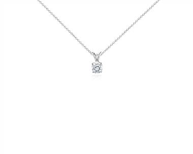 Diamond Solitaire Pendant Necklace In Platinum (1 ct. tw.)