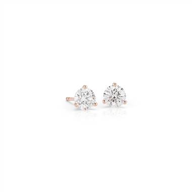 Diamond Stud Earrings in 14k Rose Gold (1 ct. tw.)