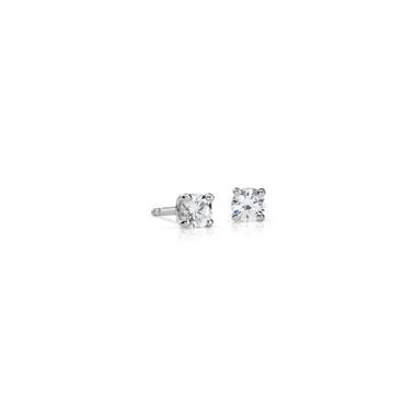 "Diamond Stud Earrings in 14k White Gold (1/3 ct. tw.)- I/I2"