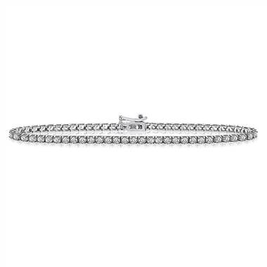 Diamond Tennis Line Bracelet in 14K White Gold (2 cttw.)