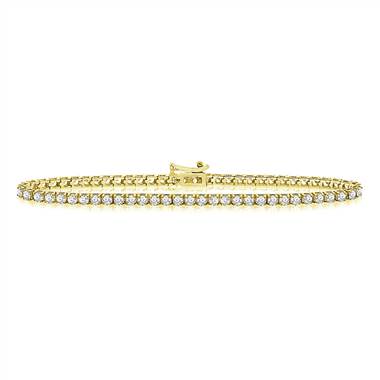 Diamond Tennis Line Bracelet in 14K Yellow Gold (2 cttw.)