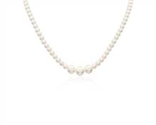 Dual Sized Freshwater Pearl Strand Necklace In 14k Yellow Gold | Blue Nile