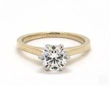 Elegant & Timeless 6-Prong Engagement Ring in 18K Yellow Gold 4mm Width Band (Setting Price) | James Allen