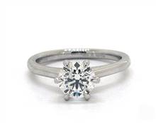 Elegant & Timeless 6-Prong Engagement Ring in Platinum 4mm Width Band (Setting Price) | James Allen