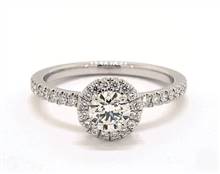 Embellished UnderGallery Halo .39ctw Engagement Ring in 14K White Gold 1.90mm Width Band (Setting Price) | James Allen