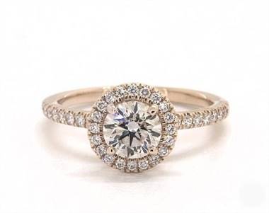 Embellished UnderGallery Halo .39ctw Engagement Ring in 14K Yellow Gold 1.90mm Width Band (Setting Price)