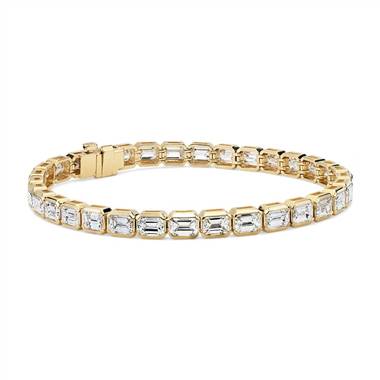 Emerald-Cut Diamond Eternity Bracelet in 18k Yellow Gold (9 7/8 ct. tw.)