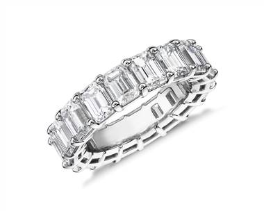 Emerald Cut Diamond Eternity Ring In 14k White Gold (7 ct. tw.)