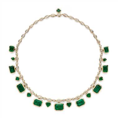 Estate Emerald and Diamond Statement Necklace (52.71 ct. tw.)