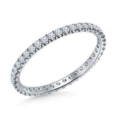 Eternity Diamond Comfort Fit Band in 14K White Gold