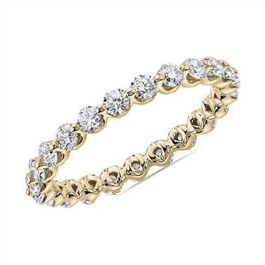 Floating Diamond Eternity Ring in 14k Yellow Gold (1 ct. tw.)