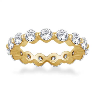 Floating Round Diamond Eternity Ring in 14K Yellow Gold (2.10 - 2.55 cttw.)