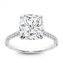 French Cut Basket Setting Diamonds 3/4 down | Adiamor