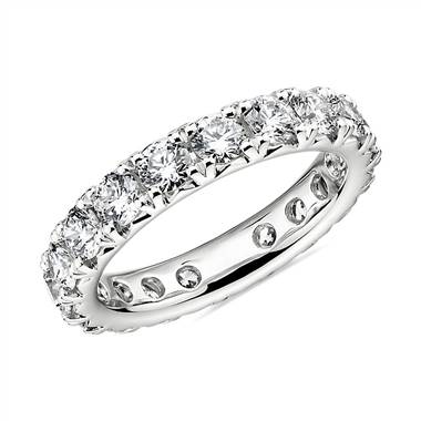 "French Pave Diamond Eternity Band in Platinum - H/VS2 (2 1/2 ct. tw.)"