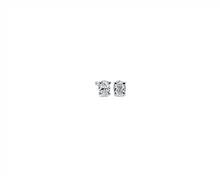 Lab Grown Diamond Oval Cut Stud Earrings In 14k White Gold (1/2 ct. tw.) | Blue Nile
