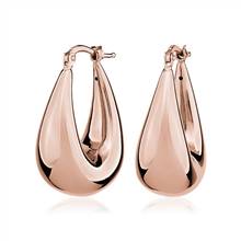 "Large Oval Hoops in 14k Italian Rose Gold" | Blue Nile
