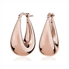 Large Oval Hoops in 14k Italian Rose Gold | Blue Nile