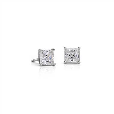 Martini Four-Prong Earrings in Platinum