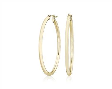 Medium Hoop Earrings In 14k Yellow Gold (2 X 34 mm)