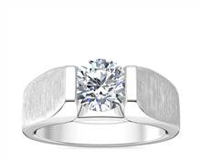 Men's Tension Style Solitaire Engagement Ring In Platinum | Blue Nile
