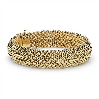 Mesh Bracelet in 14k Yellow Gold