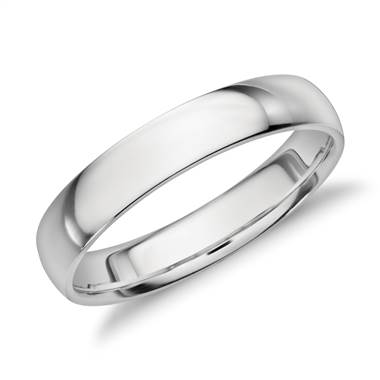 "Mid-weight Comfort Fit Wedding Band in Platinum (4mm)"
