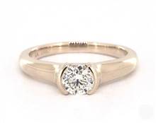 Modern Tension-Set Tapered Half-Bezel Engagement Ring in 14K Yellow Gold 2.15mm Width Band (Setting Price) | James Allen