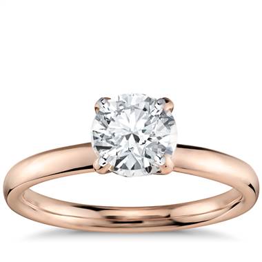 Monique Lhuillier Amour Solitaire Engagement Ring in 18k Rose Gold