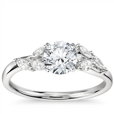 Monique Lhuillier Jardin Diamond Engagement Ring in Platinum (1/4 ct. tw.)