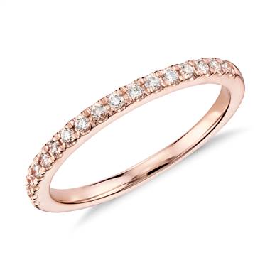 Monique Lhuillier Pave Diamond Ring in 18k Rose Gold (1/5 ct. tw.)