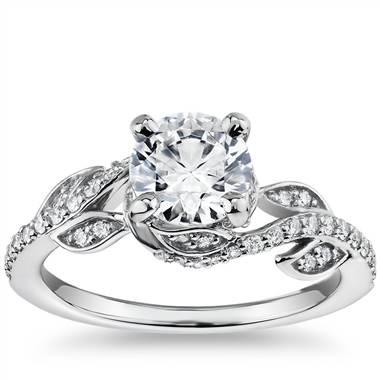 Monique Lhuillier Twisting Vine Diamond Engagement Ring in Platinum (1/4 ct. tw.)