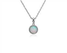 Opal Rope Pendant Necklace In Sterling Silver (7mm) | Blue Nile