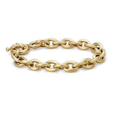 "Oval Linked Bracelet in 14k Italian Yellow Gold"