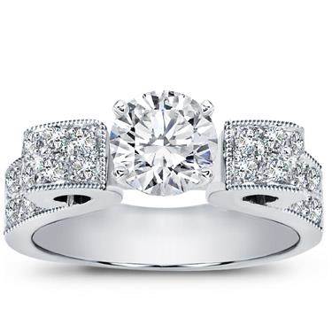 Pave Diamond Engagement Setting