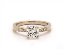 Perfect Petite Pave Engagement Ring in 14K Yellow Gold 1.80mm Width Band (Setting Price) | James Allen