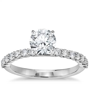 Petite Luna Diamond Engagement Ring in 14k White Gold (1/3 ct. tw.)