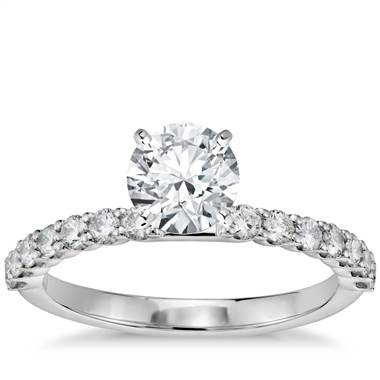 Petite Luna Diamond Engagement Ring in Platinum (1/3 ct. tw.)