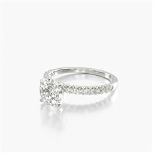 Petite Shared Prong Engagement Ring in 14K White Gold 1.30mm Width Band (Setting Price) | James Allen