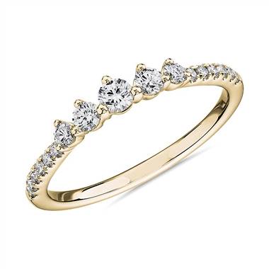 "Petite Tiara Diamond Wedding Ring in 14k Yellow Gold (1/3 ct. tw.)"