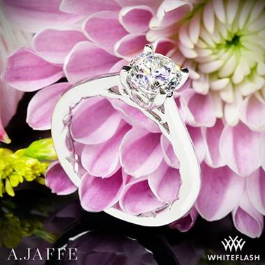 Platinum A. Jaffe ME1569Q Seasons of Love Solitaire Engagement Ring
