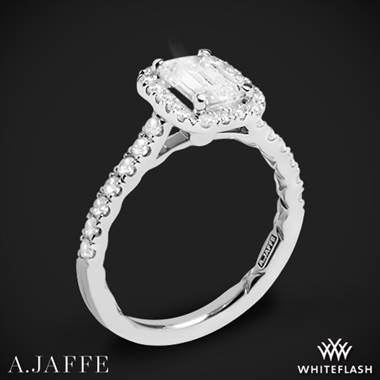 Platinum A. Jaffe ME2051Q Seasons of Love Halo Diamond Engagement Ring