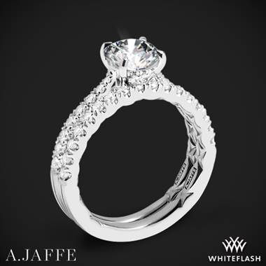 Platinum A. Jaffe ME2141Q Diamond Wedding Set