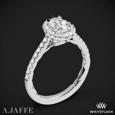 Platinum A. Jaffe ME2181Q Seasons of Love Halo Diamond Engagement Ring