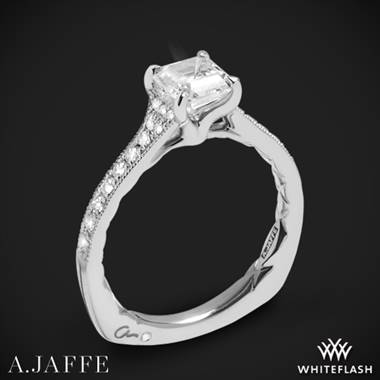 Platinum A. Jaffe MES753Q Seasons of Love Diamond Engagement Ring