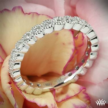 Platinum Beaded Jazz Bezel Diamond Wedding Ring