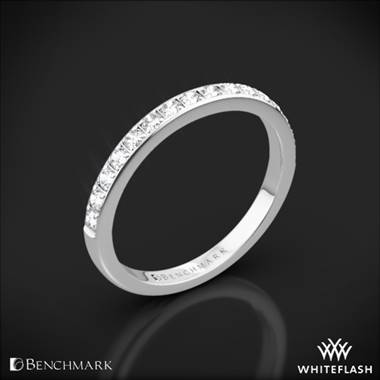 Platinum Benchmark Large Pave Diamond Wedding Ring