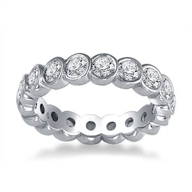 Platinum Bezel Set Diamond Eternity Ring (1.65 - 1.95 cttw.)